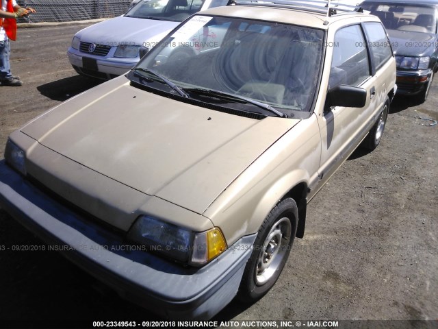 JHMAH532XGS046908 - 1986 HONDA CIVIC 1500 DX CREAM photo 2