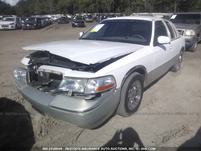 2MEFM74W15X605285 - 2005 MERCURY GRAND MARQUIS GS WHITE photo 2