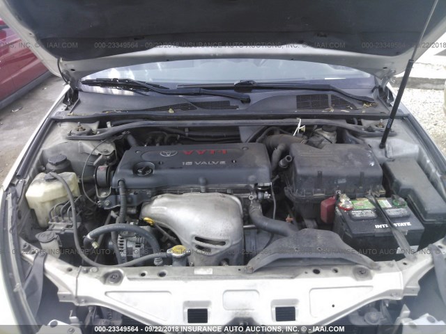 4T1CE38P05U962862 - 2005 TOYOTA CAMRY SOLARA SE/SLE Gümüş foto 10