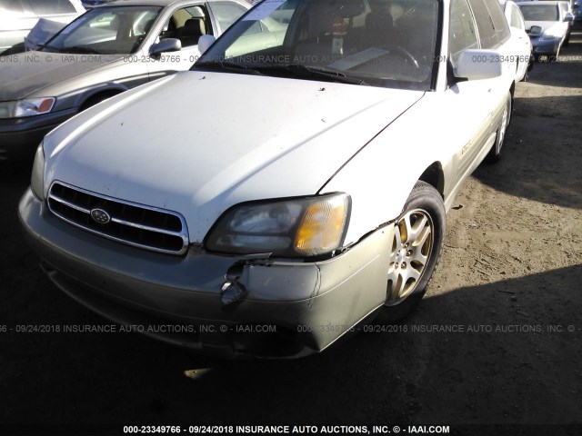 4S3BH6868Y7664207 - 2000 SUBARU LEGACY OUTBACK LIMITED WHITE photo 6