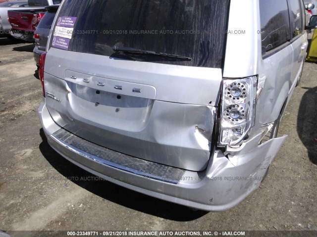 2C4RDGBG7CR255835 - 2012 DODGE GRAND CARAVAN SE SILVER photo 6