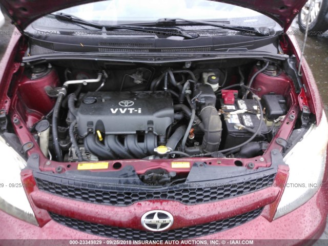 JTKKT624060169956 - 2006 TOYOTA SCION XA MAROON photo 10