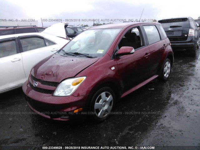 JTKKT624060169956 - 2006 TOYOTA SCION XA MAROON photo 2