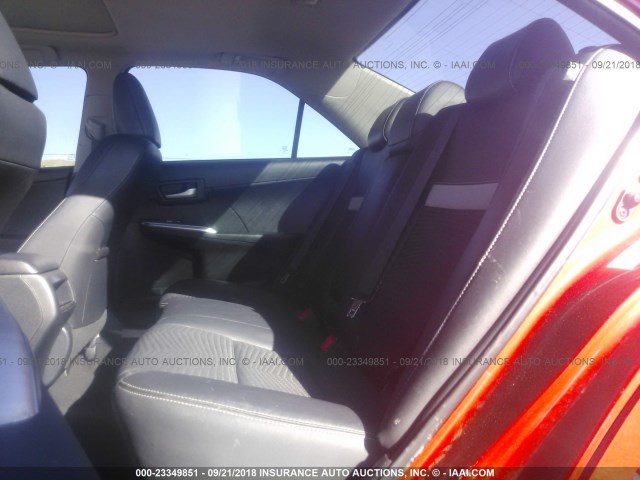 4T1BF1FK8CU503693 - 2012 TOYOTA CAMRY SE/LE/XLE 红色 照片 8