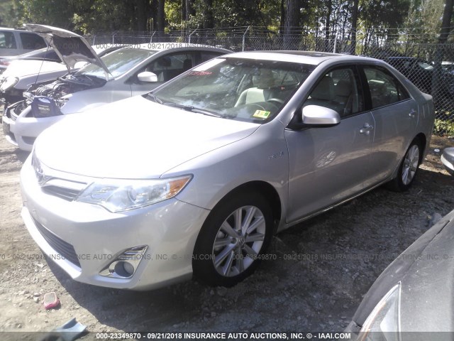 4T1BD1FK8CU061567 - 2012 TOYOTA CAMRY HYBRID/LE/XLE 银色 照片 2