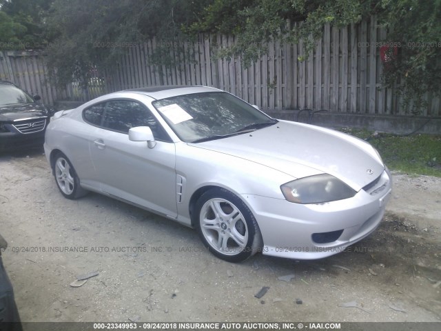 KMHHM65DX5U156421 - 2005 HYUNDAI TIBURON SILVER photo 1