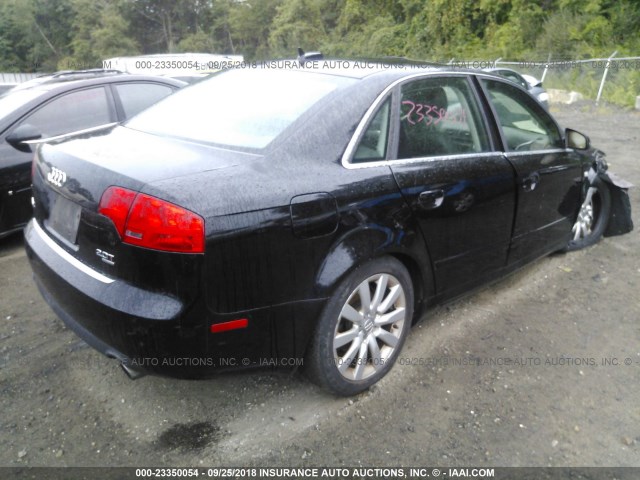 WAUDF78E66A120085 - 2006 AUDI A4 2.0T QUATTRO BLACK photo 4