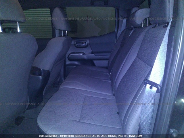 3TMAZ5CN4JM057492 - 2018 TOYOTA TACOMA DBL CAB/SR5/TRD SPORT/OR GRAY photo 8