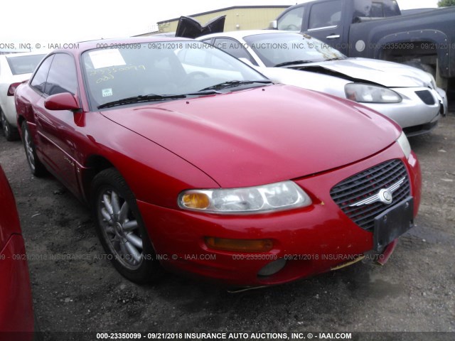 4C3AU52N4XE018760 - 1999 CHRYSLER SEBRING LXI RED photo 1