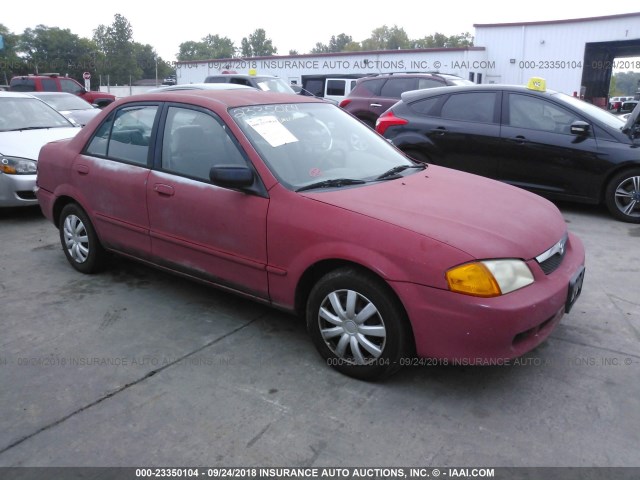 JM1BJ2223Y0275552 - 2000 MAZDA PROTEGE DX/LX RED photo 1