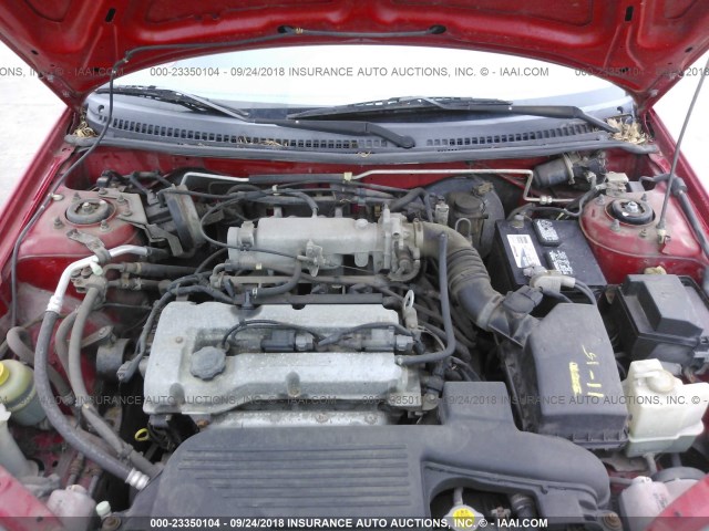 JM1BJ2223Y0275552 - 2000 MAZDA PROTEGE DX/LX RED photo 10