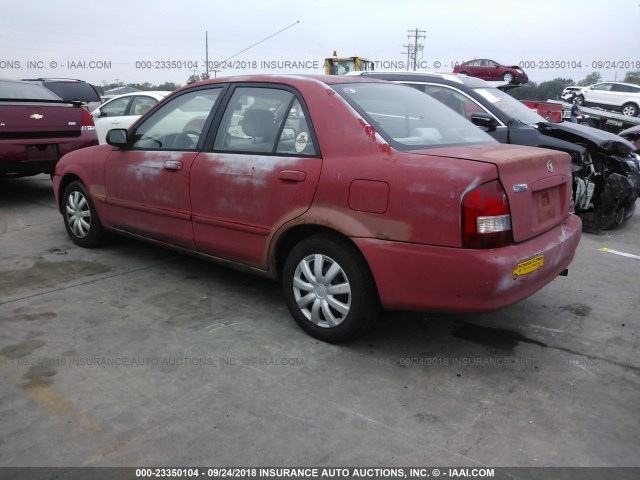 JM1BJ2223Y0275552 - 2000 MAZDA PROTEGE DX/LX RED photo 3