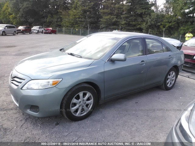 4T4BF3EK8BR098419 - 2011 TOYOTA CAMRY SE/LE/XLE 绿色 照片 2