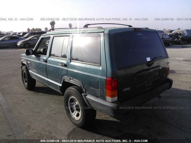 1J4FT68S1WL274920 - 1998 JEEP CHEROKEE SPORT/CLASSIC GREEN photo 3