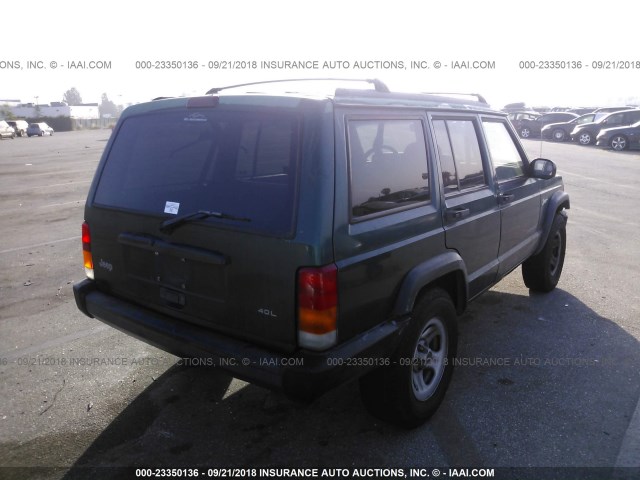 1J4FT68S1WL274920 - 1998 JEEP CHEROKEE SPORT/CLASSIC მწვანე ფოტო 4