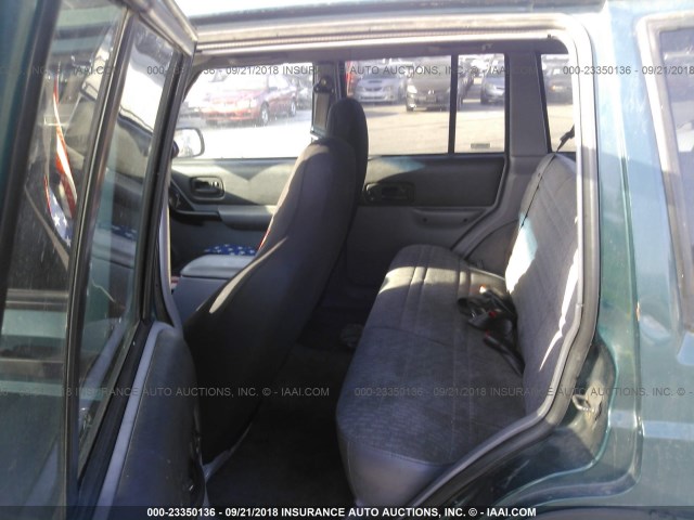 1J4FT68S1WL274920 - 1998 JEEP CHEROKEE SPORT/CLASSIC მწვანე ფოტო 8