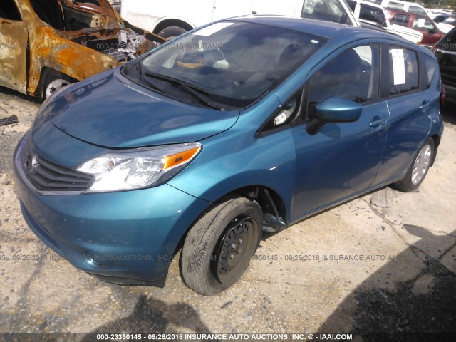 3N1CE2CPXGL369628 - 2016 NISSAN VERSA NOTE S/S PLUS/SV/SL/SR Light Blue photo 2