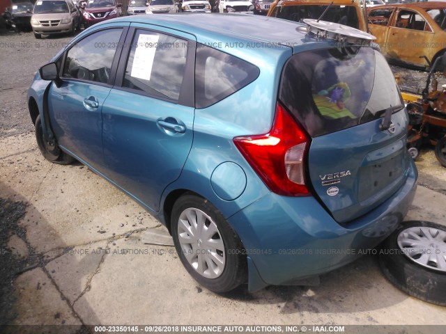 3N1CE2CPXGL369628 - 2016 NISSAN VERSA NOTE S/S PLUS/SV/SL/SR Light Blue photo 3