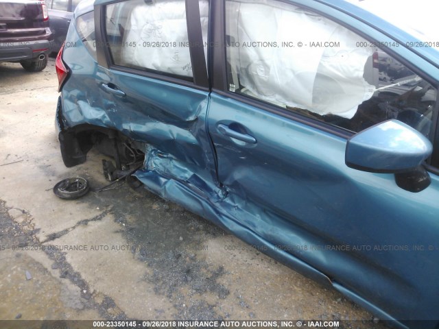 3N1CE2CPXGL369628 - 2016 NISSAN VERSA NOTE S/S PLUS/SV/SL/SR Light Blue photo 6