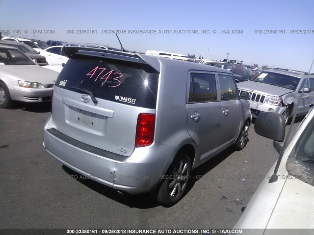 JTLKE50E981006540 - 2008 TOYOTA SCION XB Plata foto 4