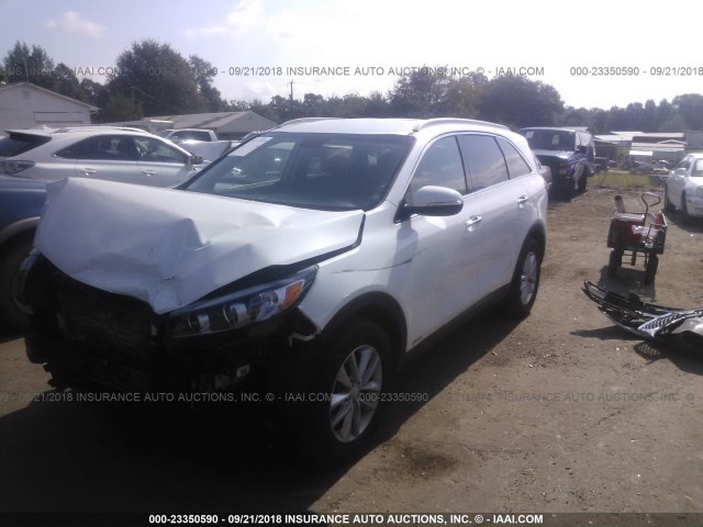 5XYPGDA59HG188292 - 2017 KIA SORENTO LX/L WHITE photo 2