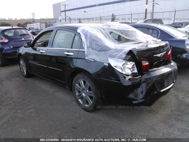 1C3LC66M58N134619 - 2008 CHRYSLER SEBRING LIMITED BLACK photo 3