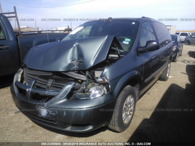 1D4GP24R25B388670 - 2005 DODGE GRAND CARAVAN SE GRAY photo 2