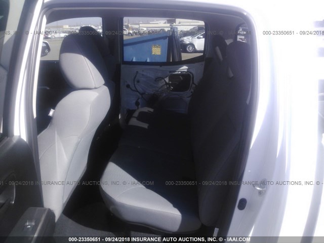 3TMAZ5CN2HM040569 - 2017 TOYOTA TACOMA DBL CAB/SR5/TRD SPORT/OR WHITE photo 8