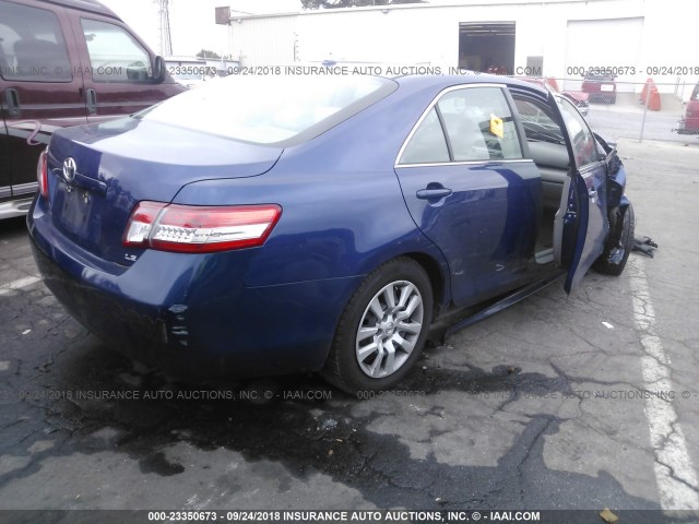 4T1BF3EK4AU553274 - 2010 TOYOTA CAMRY SE/LE/XLE ლურჯი ფოტო 4