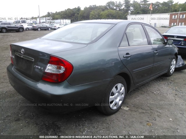 4T1BE30K14U342645 - 2004 TOYOTA CAMRY LE/XLE/SE Жасыл фото 4