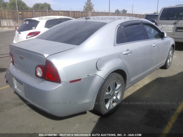 1G1ZC5EB1AF154200 - 2010 CHEVROLET MALIBU 1LT SILVER photo 4