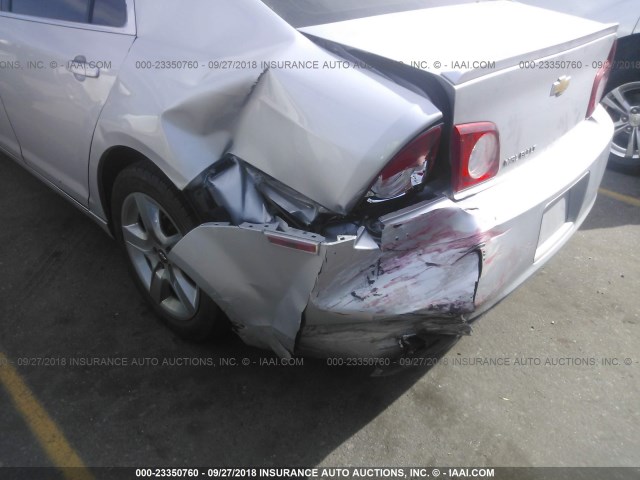 1G1ZC5EB1AF154200 - 2010 CHEVROLET MALIBU 1LT SILVER photo 6