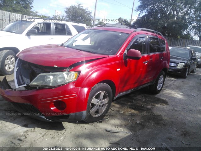 JA4MS31X47Z012239 - 2007 MITSUBISHI OUTLANDER ES/LS 红色 照片 2