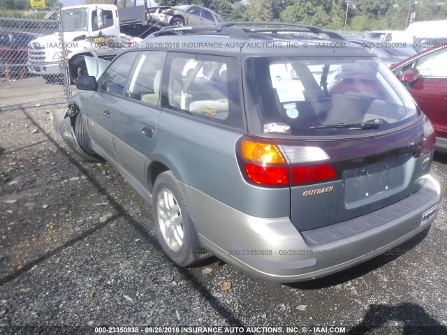 4S3BH675617629650 - 2001 SUBARU LEGACY OUTBACK AWP 绿色 照片 3