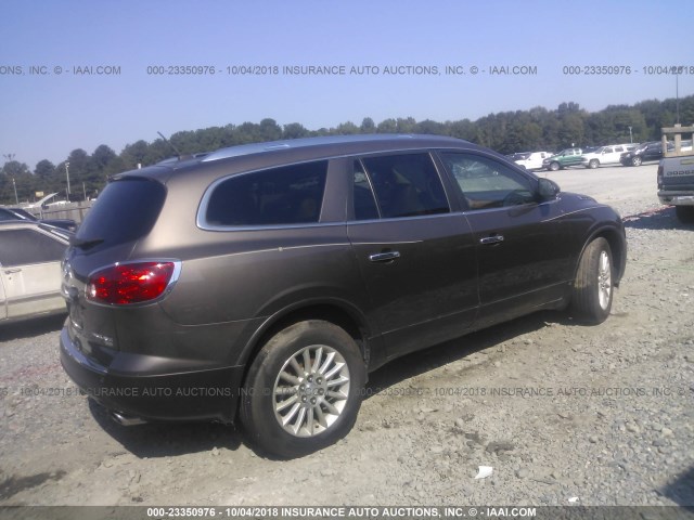 5GAEV23D79J116323 - 2009 BUICK ENCLAVE CXL Dark Brown photo 4