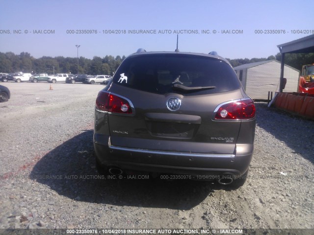 5GAEV23D79J116323 - 2009 BUICK ENCLAVE CXL Dark Brown photo 6