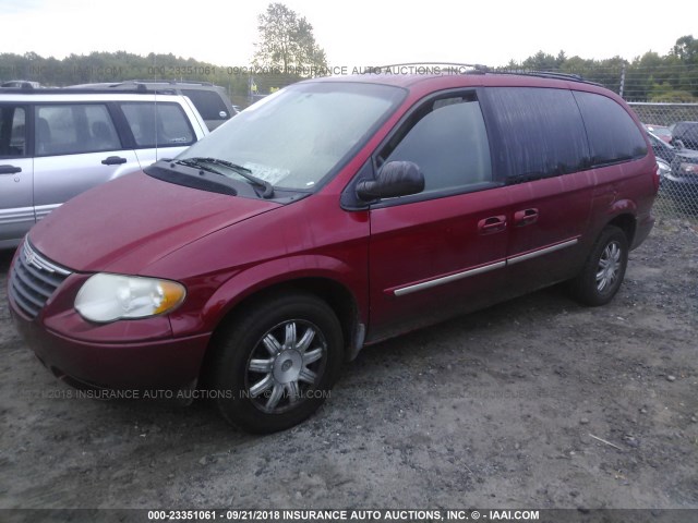 2A4GP54L86R852732 - 2006 CHRYSLER TOWN & COUNTRY TOURING RED photo 2