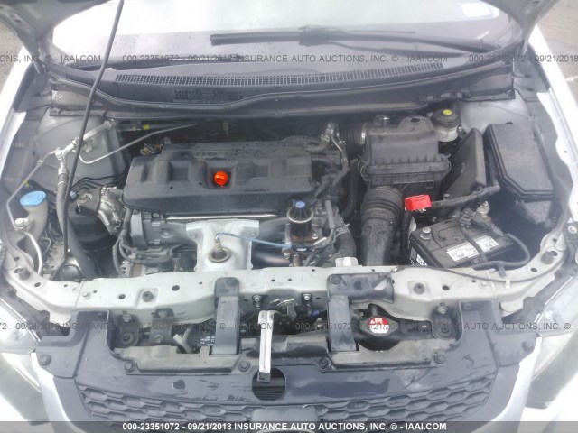 2HGFG3B15CH520001 - 2012 HONDA CIVIC EXL SILVER photo 10