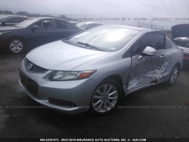 2HGFG3B15CH520001 - 2012 HONDA CIVIC EXL SILVER photo 2