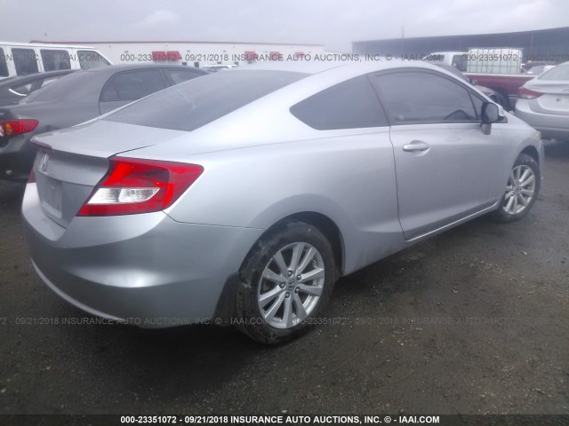 2HGFG3B15CH520001 - 2012 HONDA CIVIC EXL SILVER photo 4