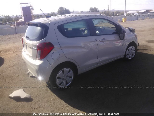 KL8CB6SA9HC763752 - 2017 CHEVROLET SPARK LS BEIGE photo 4