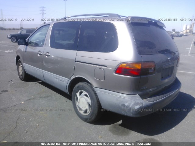 4T3ZF13C7WU026164 - 1998 TOYOTA SIENNA LE/XLE BROWN photo 3