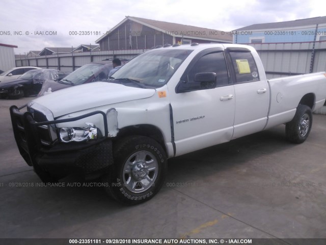 3D7KS28C85G707109 - 2005 DODGE RAM 2500 ST/SLT 白色 照片 2
