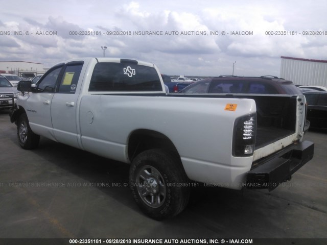 3D7KS28C85G707109 - 2005 DODGE RAM 2500 ST/SLT 白色 照片 3
