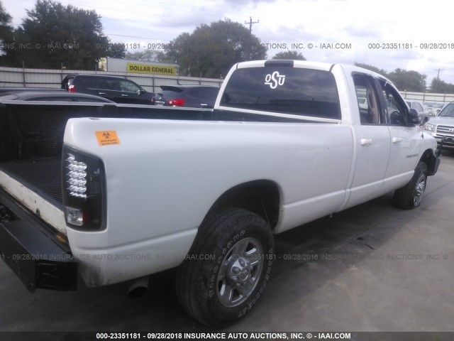 3D7KS28C85G707109 - 2005 DODGE RAM 2500 ST/SLT 白色 照片 4