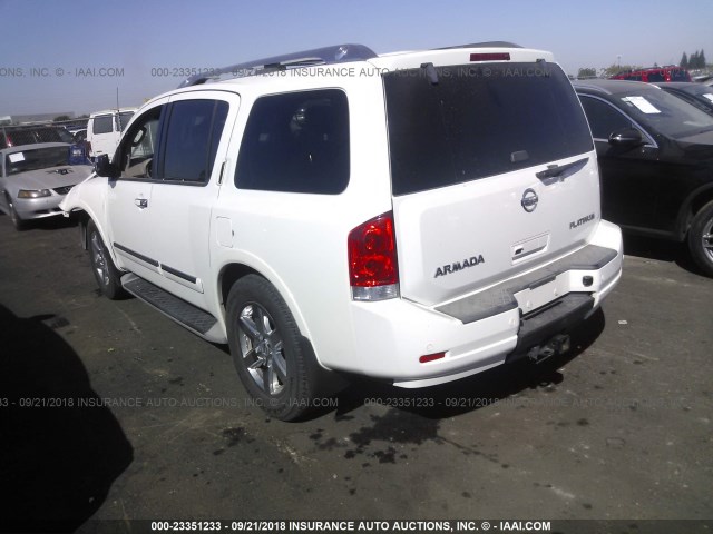 5N1AA0NDXBN617792 - 2011 NISSAN ARMADA SV/SL/PLATINUM WHITE photo 3