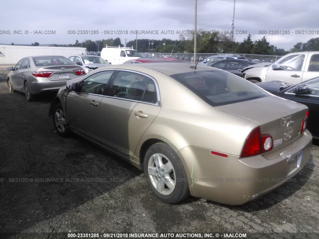 1G1ZG57B08F165152 - 2008 CHEVROLET MALIBU LS თაფლისფერი ფოტო 3