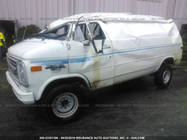 2GCGG35J7K4142784 - 1989 CHEVROLET G30 WHITE photo 2