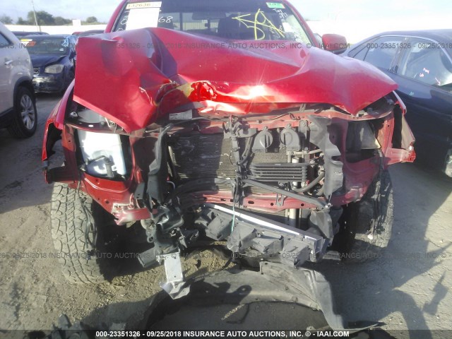 3TMAZ5CN7GM003046 - 2016 TOYOTA TACOMA DBL CAB/SR5/TRD SPORT/OR RED photo 6