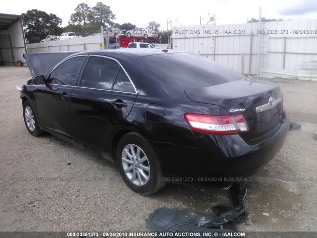 4T1BK3EKXBU630839 - 2011 TOYOTA CAMRY SE/LE/XLE 黑色 照片 3